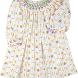 Mardi Gras Smocked Dress