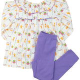 Mardi Gras Print Legging Set