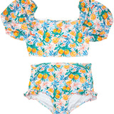 Summer Citrus High Waisted Bikini