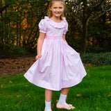 Pink Gingham Smocked Jenny Dress