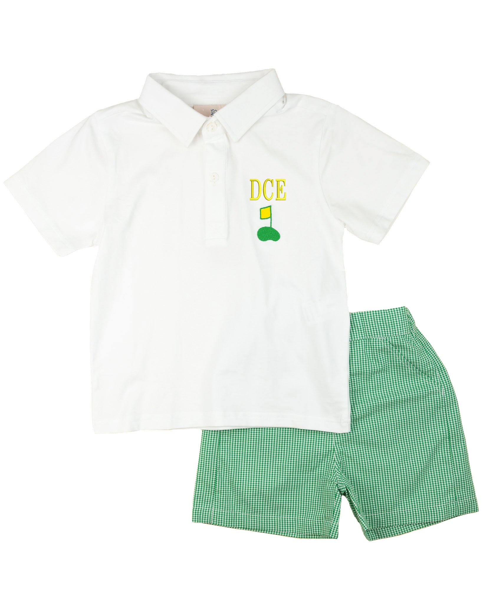 Golf Cart Embroidered Shorts Set