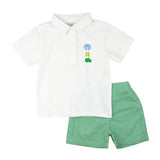 Golf Cart Embroidered Shorts Set