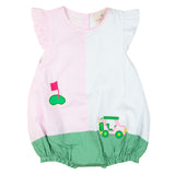 Golf Cart Applique Ruffle Sleeve Bubble