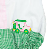 Golf Cart Applique Ruffle Sleeve Bubble