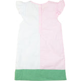 Golf Cart Applique Ruffle Sleeve Dress