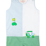 Golf Cart Applique Gingham Shortall