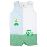 Golf Cart Applique Gingham Shortall