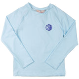 Rash Guard Long Sleeve in Light Blue