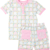 Garden Gingham Short Sleeve Pajama Set