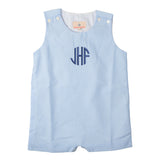 Baby Blue Windowpane Shortall