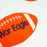 Go! Fight! Win! Orange Football Appliqué Shirt