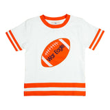 Go! Fight! Win! Orange Football Appliqué Shirt