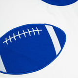 Go! Fight! Win! Royal Blue Football Appliqué Shirt