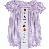 Halloween Fun Embroidered Windowpane Bubble