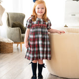 Highland Holiday Plaid Smocked Dress