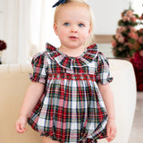 Highland Holiday Plaid Smocked Bubble