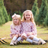 Holiday Bow Striped Dress