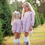 Holiday Bow Striped Dress