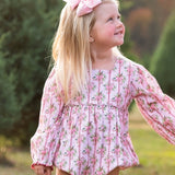 Holiday Bow Striped Bubble