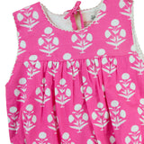 Pink Floral Block Print Bubble