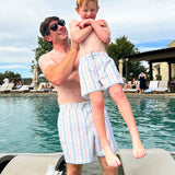 Rainbow Row Swim Trunks for Men-FINAL SALE