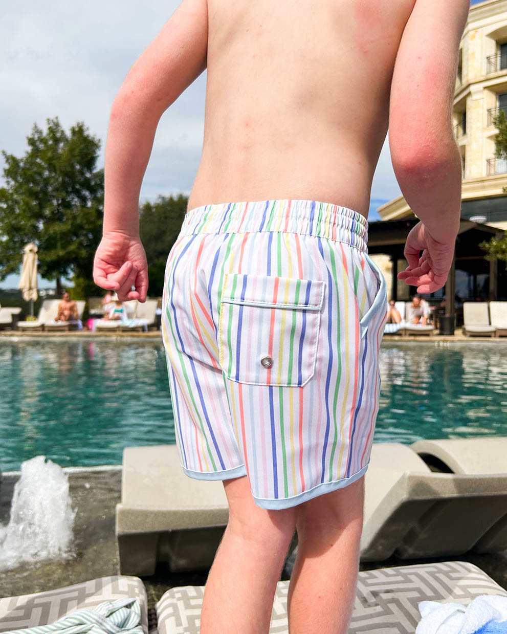 Rainbow Row Swim Trunks-FINAL SALE