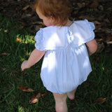 Blue Gingham Bib Bubble- FINAL SALE