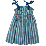 Sapphire Swirl Block Print Dress