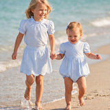 Bluebell Check Scalloped Skirt Set