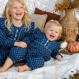 Indigo Meadow Block Print Romper
