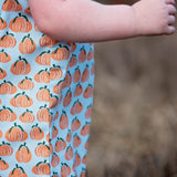 Pumpkin Spice Print Blue Longall