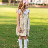 Bunny Toile Petal Dress- FINAL SALE