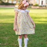 Bunny Toile Petal Dress- FINAL SALE