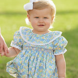 Spring Bloom Smocked Bubble-FINAL SALE
