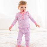 Lavender Mouse Ears Knit Pajama Set