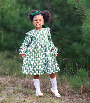 Christmas Tree Print Dress