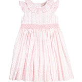 Pink Vine Smocked Dress