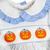 Jack O'Lantern Embroidered Knit Dress