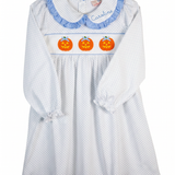 Jack O'Lantern Embroidered Knit Dress