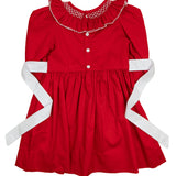 Red Smocked Dress