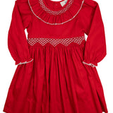 Red Smocked Dress