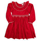 Red Smocked Dress- FINAL SALE