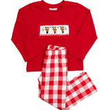 Rudolph the Reindeer Smocked Pants Set