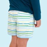 Coastal Stripes Swim Trunks