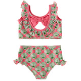 Pink and Green Shell Print Bikini