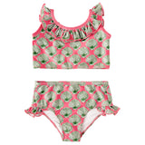 Pink and Green Shell Print Bikini