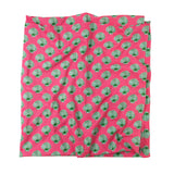 Pink and Green Shell Print Ladies Sarong
