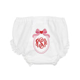 Valentines Bow Embroidered Bloomers