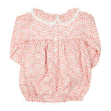 Floral Valentines Scallop Print Bubble