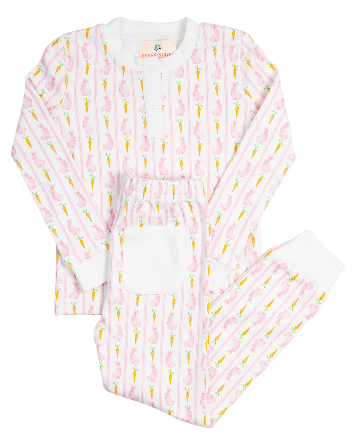 Pink Bunny Knit Pajamas